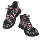 Men's Patriotic Star Kaleidoscope Pattern All-Over Print Twisted Sole Sneakers