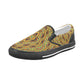 Men's Bold African Kente Inspired Pattern Men's Slip-on Canvas Shoes