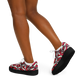 Women's Red Geometric Kaleidoscope Core Low Shoes