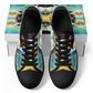 Men's Abstract Teal & Gold Pattern All Over Print Urban Peak Low Shoes