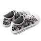 Men’s Black Intricate Silver Chain Tattoo Pattern Urban Peak Low Shoes