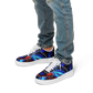 Men's Blue & Red Kaleidoscope Pattern All Over Print Core Low Shoes