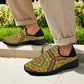 Men's Kaleidoscope Geo Patterned Fly Weave Drop-in Heel Sneakers