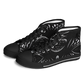 Men's Black & White Geometric All-Over Print Urban Peak High Top Shoes