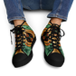Men's Green & Gold Psychedelic Floral Pattern All-Over Print Urban Peak High Top Shoes