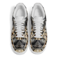 Women's Neutral Geometric Floral Pattern All Over print Core Low Shoes