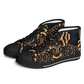 Women's Geometric Gold & Black Pattern Urban Peak High Top Shoes