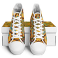 Women's Golden Geometric Mosaic Pattern Urban Peak High Top Shoes