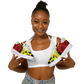 Women's Red Yellow Green and Black Stars Pattern All Over Print Urban Peak High Top Shoes