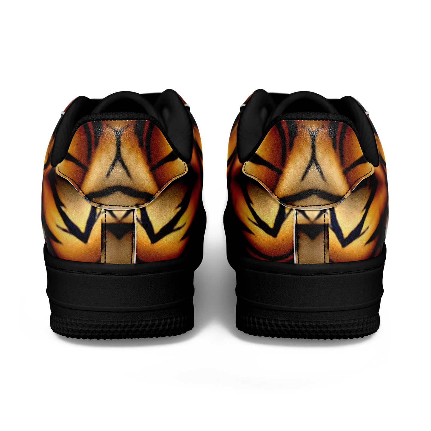 Women's Golden & Black Kaleidoscope Pattern All-Over Print Core Low Shoes