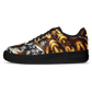 Men's Golden & Black Kaleidoscope Pattern All-Over Print Core Low Shoes