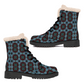 Women's Unisex Winter Round Toe  Fashion Lace-up Boots