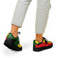 Women's Red Yellow Green and Black Stars Pattern All Over Print Urban Peak High Top Shoes