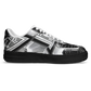 Women' Monochrome Gothic Kaleidoscope Pattern All Over Print Core Low Shoes
