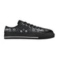 Women's Monochrome Urban Building Kaleidoscope Pattern  Low Top Canvas Shoes