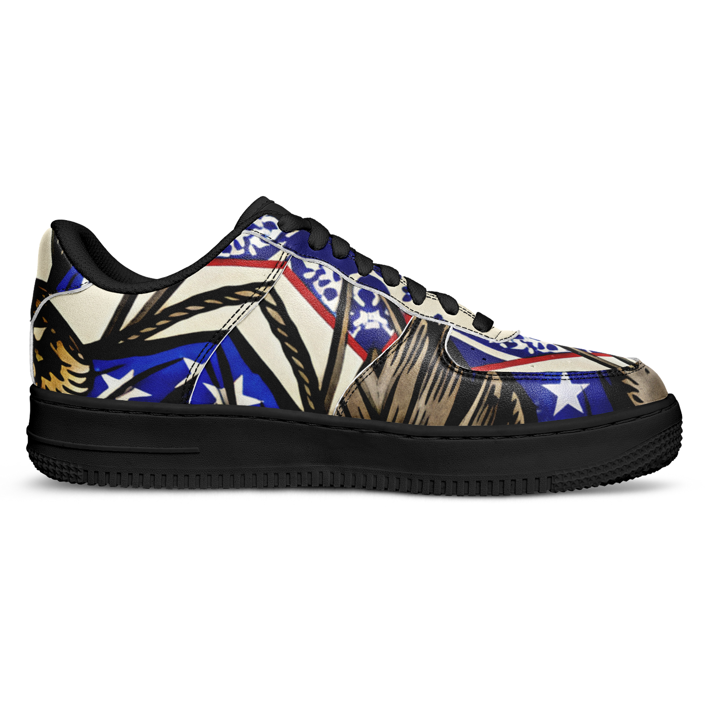 Women's Kaleidoscope Star Pattern All-Over Print Core Low Shoes