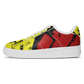 Men's Red Yellow Green and Black Stars Pattern All Over Print Urban Peak High Top Shoes