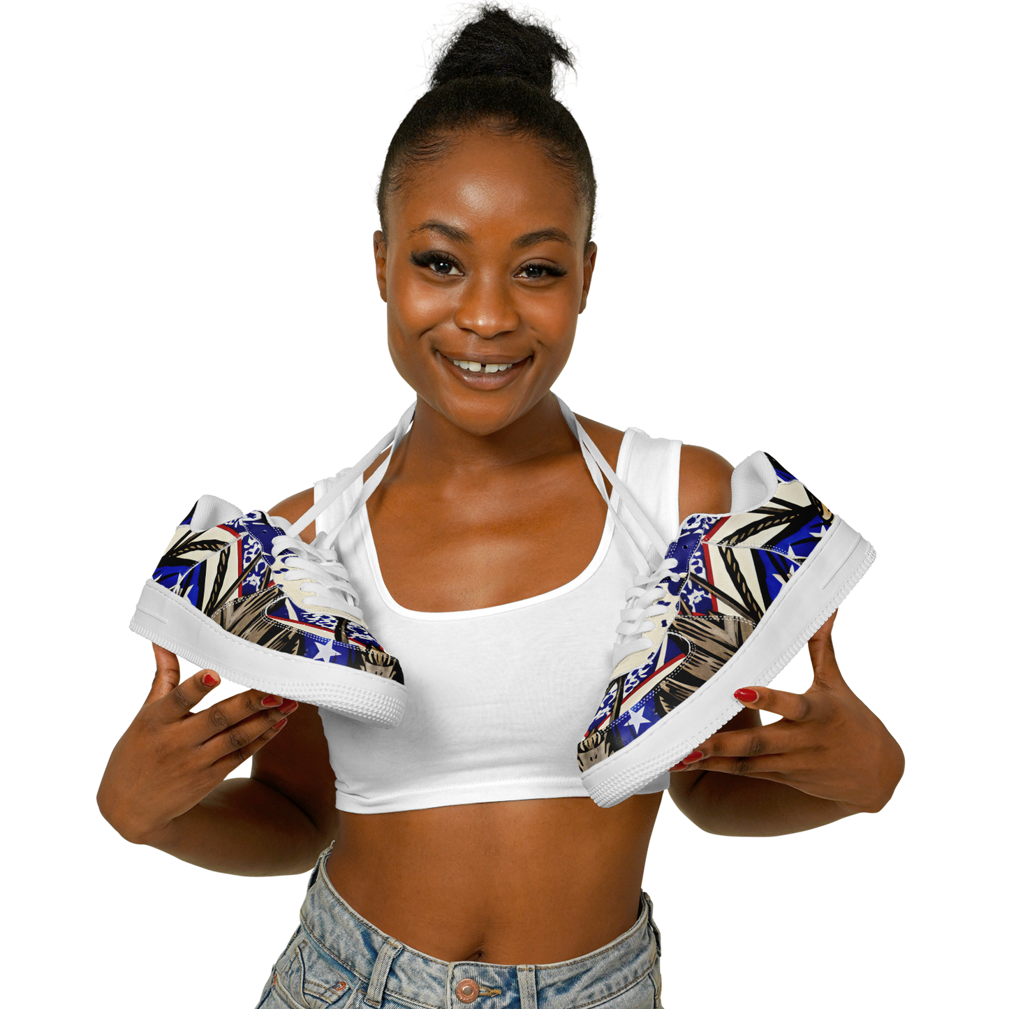 Women's Kaleidoscope Star Pattern All-Over Print Core Low Shoes