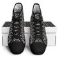 Women's Black Geometric Pattern Urban Peak High Top Shoes