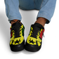 Men's Red Yellow Green and Black Stars Pattern All Over Print Urban Peak High Top Shoes