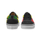 Women's Red Yellow Green and Black Stars Women's Low Top Skateboarding Shoes