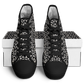 Men's Black Geometric Pattern Urban Peak High Top Shoes