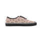 Men's Blush Pink Kaleidoscope Pattern All Over Print Classic Canvas Low Top Shoes