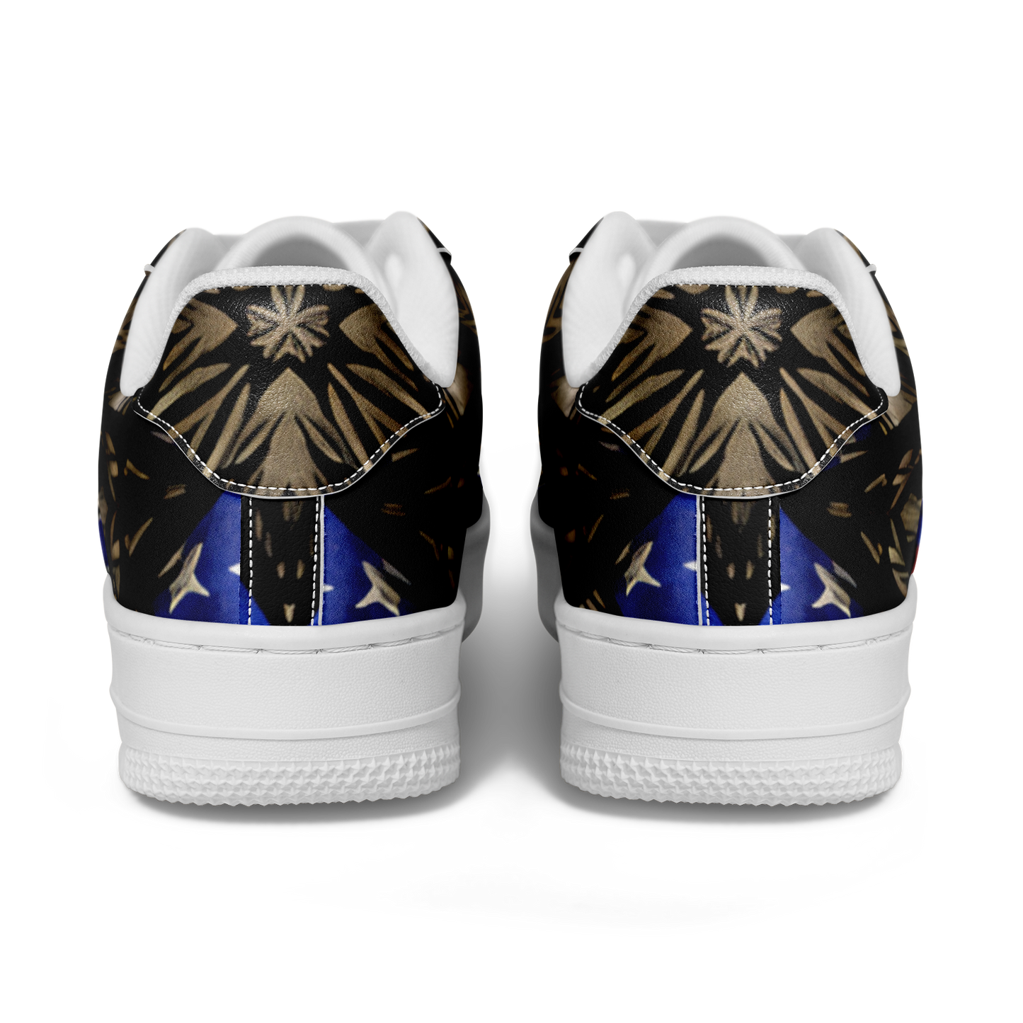 Women's Patriotic Kaleidoscope Pattern All-Over Print Core Low Shoes