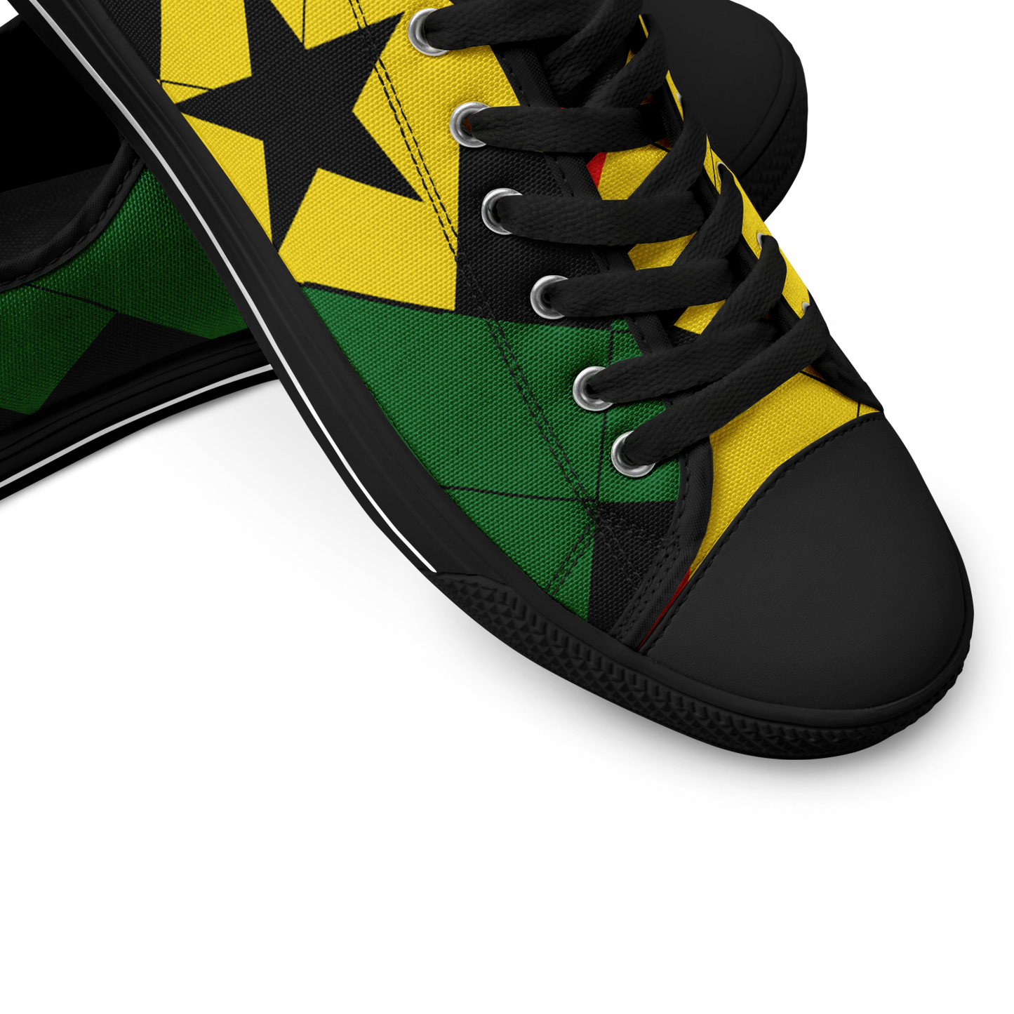 Men's Red Yellow Green and Black Stars Urban Peak Low Shoes