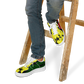 Men's Red Yellow Green and Black Stars Pattern All Over Print Urban Peak High Top Shoes