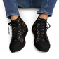 Men's Geometric Floral Pattern in Black & Brown Urban Peak High Top Shoes