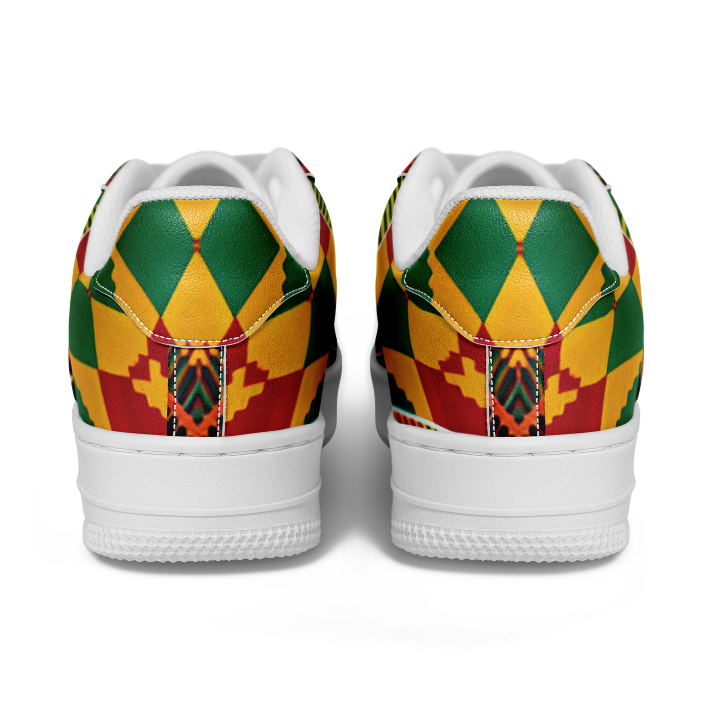 Women's  Vibrant African Kente Geometric All-Over Print Core Low Shoes