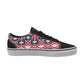 Women's Patriotic Red White Blue Geometric  Low Top Skateboarding Shoes