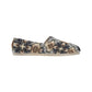 Women's Neutral Geometric Floral Pattern All Over print  Classic Canvas Slip-On