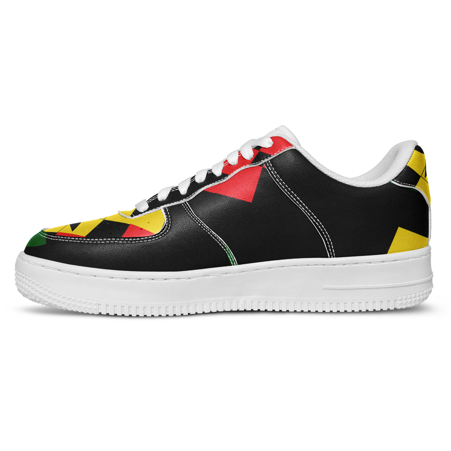 Women's Red Yellow Green and Black Stars Core Low Shoes