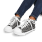 Women's Black Geometric Pattern Urban Peak High Top Shoes