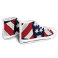 Men's Patriotic Star Flag Urban Peak High Top Shoes