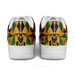 Men's Bold African Kente Inspired Pattern All-Over Print Core Low Shoes