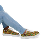 Men's Bold African Kente Inspired Pattern All-Over Print Core Low Shoes